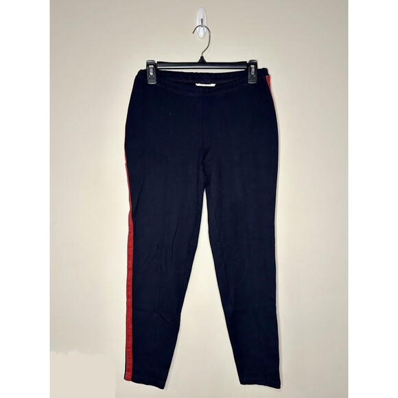 Sundance Women's Leggings Joggers Black With Red Stripe Size Small EUC!!! - Picture 1 of 3